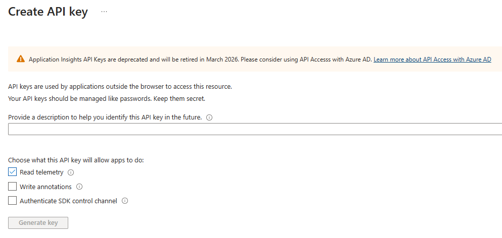 create access key