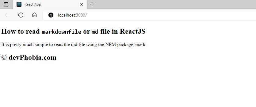 markdown file result